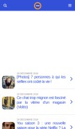 How letribunaldunet.fr looks like on a mobile device such as an iPhone.