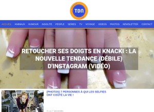 How letribunaldunet.fr looks like on a tablet such as an iPad.