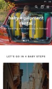 How letsgobaby.pt looks like on a mobile device such as an iPhone.