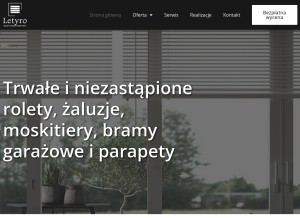 How letyro.pl looks like on a tablet such as an iPad.