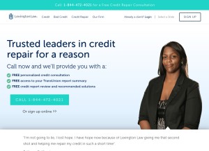 How lexingtonlaw.com looks like on a tablet such as an iPad.