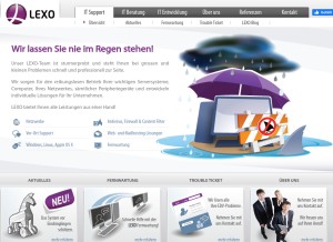 How lexo.ch looks like on a tablet such as an iPad.