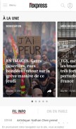 How lexpress.fr looks like on a mobile device such as an iPhone.