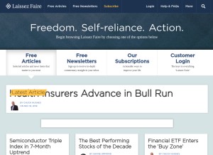 How lfb.org looks like on a tablet such as an iPad.