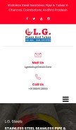 How lgsteels.co.in looks like on a mobile device such as an iPhone.
