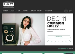 How lh-st.com looks like on a tablet such as an iPad.