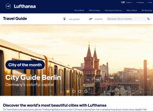 How lh-travelguide.com looks like on a tablet such as an iPad.