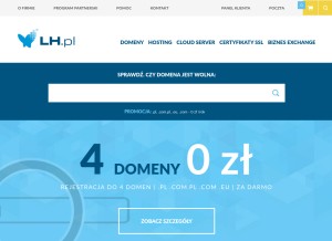 How lh.pl looks like on a tablet such as an iPad.