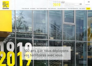 How lhotellier.fr looks like on a tablet such as an iPad.
