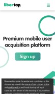 How libertap.com looks like on a mobile device such as an iPhone.