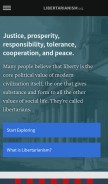 How libertarianism.org looks like on a mobile device such as an iPhone.