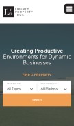 How libertyproperty.com looks like on a mobile device such as an iPhone.
