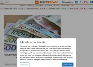 How libremercado.com looks like on a tablet such as an iPad.