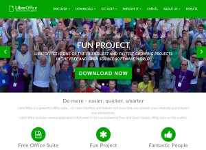 How libreoffice.org looks like on a tablet such as an iPad.