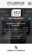 How librus.pl looks like on a mobile device such as an iPhone.