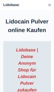 How lidobase.ru looks like on a mobile device such as an iPhone.