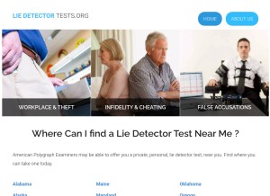 How lie-detector-tests.org looks like on a tablet such as an iPad.