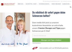 How liebscher-bracht.com looks like on a tablet such as an iPad.