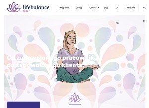 How lifebalance.expert looks like on a tablet such as an iPad.