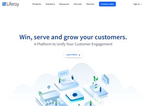 How liferay.com looks like on a tablet such as an iPad.
