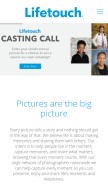 How lifetouch.com looks like on a mobile device such as an iPhone.
