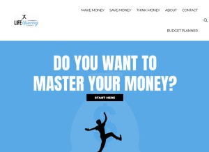 How lifeupswing.com looks like on a tablet such as an iPad.