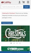How lifeway.com looks like on a mobile device such as an iPhone.