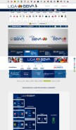 How ligamx.net looks like on a mobile device such as an iPhone.