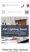 How lightingdesignexperts.com looks like on a mobile device such as an iPhone.