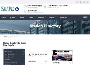 How lightningstream.com looks like on a tablet such as an iPad.