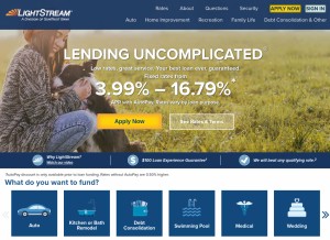 How lightstream.com looks like on a tablet such as an iPad.