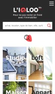 How ligloo.fr looks like on a mobile device such as an iPhone.