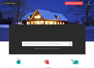 How ligloo.fr looks like on a tablet such as an iPad.