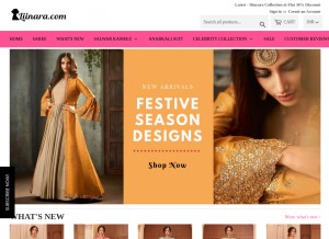 How liinara.com looks like on a tablet such as an iPad.