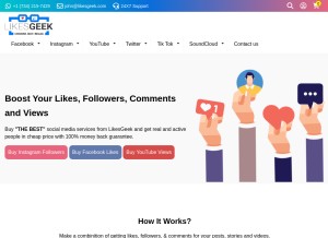 How likesgeek.com looks like on a tablet such as an iPad.