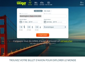 How liligo.fr looks like on a tablet such as an iPad.