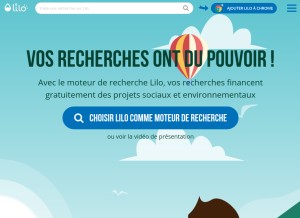 How lilo.org looks like on a tablet such as an iPad.