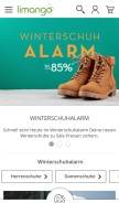 How limango-outlet.de looks like on a mobile device such as an iPhone.