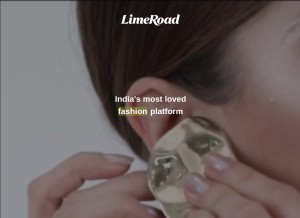 How limeroad.com looks like on a tablet such as an iPad.