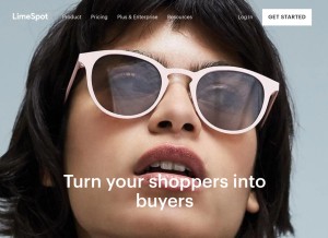 How limespot.com looks like on a tablet such as an iPad.