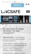 How lincsafe.com looks like on a mobile device such as an iPhone.