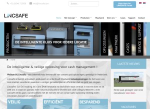 How lincsafe.com looks like on a tablet such as an iPad.