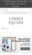 How lindensquareco.com looks like on a mobile device such as an iPhone.