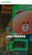 How linefriends.com looks like on a mobile device such as an iPhone.