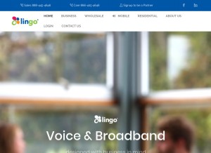 How lingo.com looks like on a tablet such as an iPad.