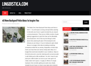 How lingoistica.com looks like on a tablet such as an iPad.