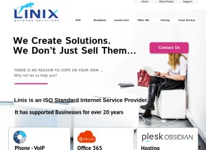 How linix.net looks like on a tablet such as an iPad.
