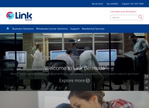 How link.bm looks like on a tablet such as an iPad.