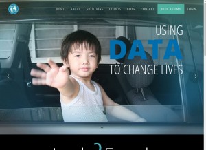 How link2feed.com looks like on a tablet such as an iPad.