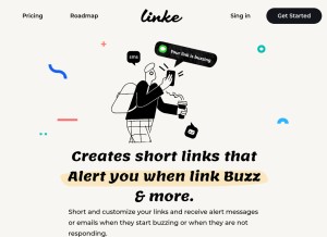 How linke.to looks like on a tablet such as an iPad.